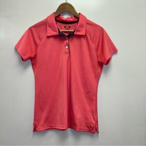 Oakley Coral Pink Polo Shirt size L